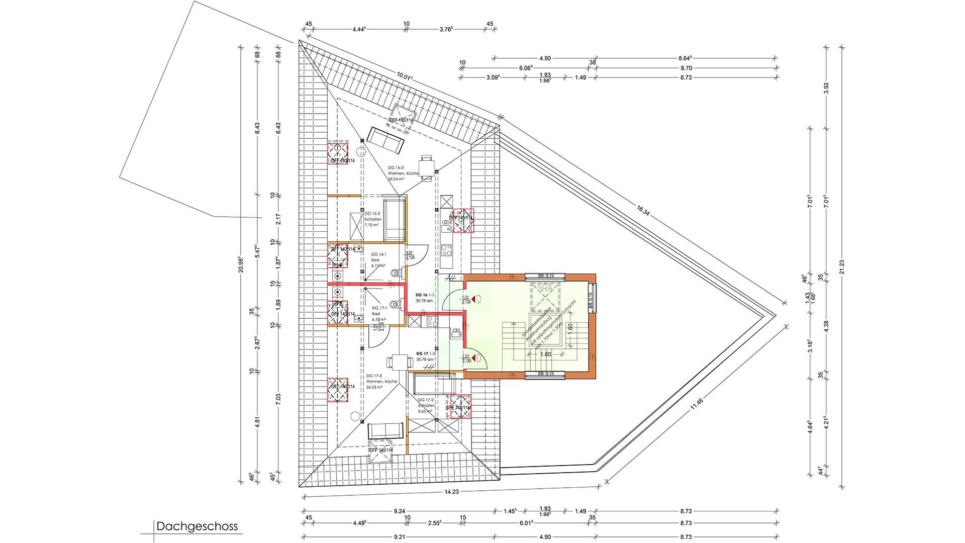 Grundriss Dachgeschoss